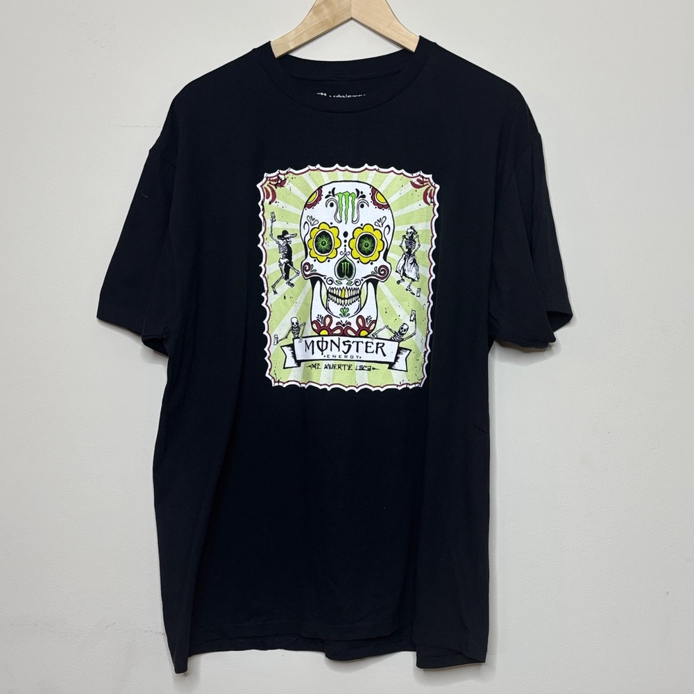 Monster Energy Day of the Dead T-Shirt Cotton XL Black